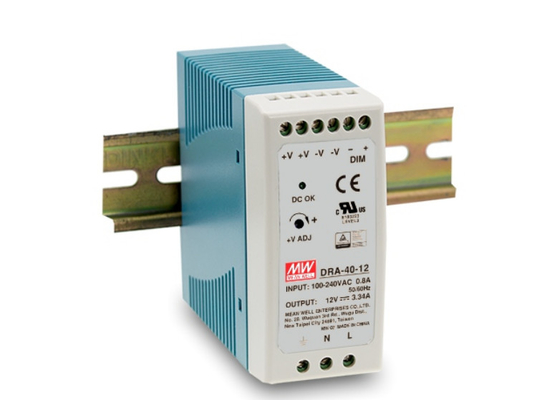 Bộ cấp nguồn gắn trên thanh ray DRA Series 40W 12V Din DRA-40 DRA-60