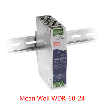 60W Mean Well Bộ nguồn WDR-60-5 Rail Hiệu suất cao 93%
