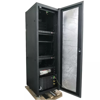Máy chủ ngoài trời 42U 600mm Tủ gắn giá đỡ 19 inch với quạt DC48V