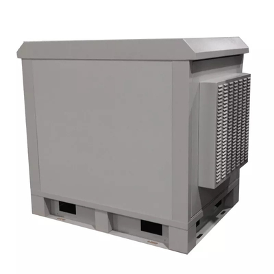 Tủ truyền thông ngoài trời 18U Vỏ kim loại RAL7035 Pantone 428C