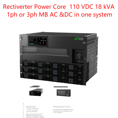 Bộ chỉnh lưu Lõi nguồn 110 VDC 18 kVA 1ph hoặc 3ph Lên đến 18Kva AC & 14.4kw đầu ra 110Vdc
