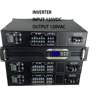 DC đến AC 19 Inch Rack Mount Inverters Dc 125v đến 120v 3kva 2400w Pure Sine Wave Inverter