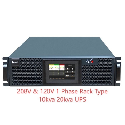 Ba pha rack trực tuyến UPS 208 V 120V 3/3 3/1 Dễ dàng 19 Inch 10kva 20kva