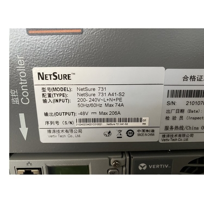 Vertiv 48Vdc Hệ thống điện tích hợp 19 inch Thiết bị viễn thông Netsure 731A41 200A Điện lực chuyển đổi