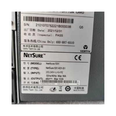 Vertiv 19 inch Hệ thống điện tích hợp Netsure 521A31 Chuyển nguồn điện 150A Hệ thống DC