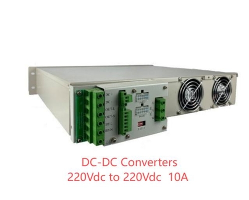 Bộ chuyển đổi DC DC 19 inch 24Vdc 48vDC 110vDC 220Vdc 2200W10A Mô-đun điện độc lập với bộ điều khiển màn hình LCD
