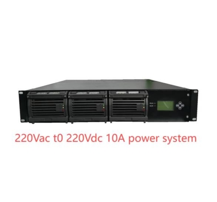 Hệ thống điều chỉnh mô-đun 19 inch 220Vac đến 220Vdc 10A Hệ thống điện DC nhúng