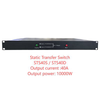 Chuyển đổi chuyển động tĩnh 220V STS đơn pha với phạm vi hiện tại của STS45S STS45D 45A cho nguồn AC hai kênh