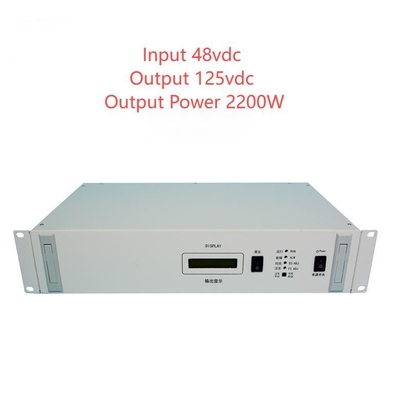 19 " Rackmount RCT2000D Series DC DC chuyển đổi cô lập đầu vào 48vdc đầu ra 125vdc D20-18-25
