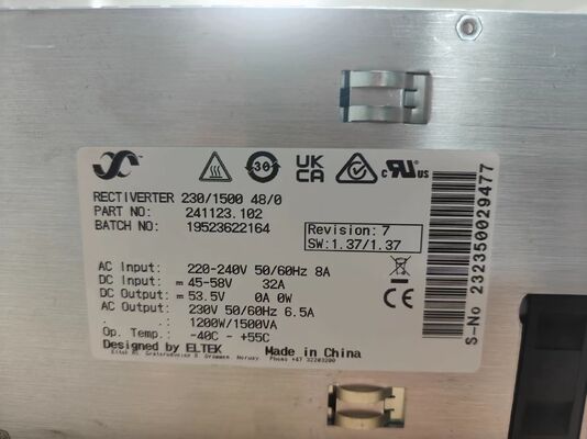 Bộ Chuyển Đổi Nguồn DC AC Eltek 48V 230V/1500VA Hiệu Suất Cao Flatpack2 Module