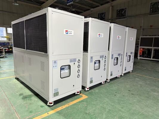 382.3KW Máy làm lạnh trục vít giải nhiệt gió - Hệ thống làm lạnh công nghiệp 3N-380V-50HZ