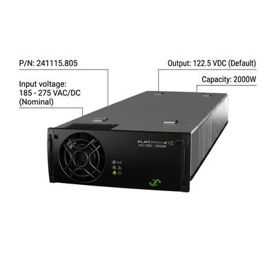 Mô-đun chỉnh lưu Eltek Flatpack2 110V 2000 HE  Mã SP: 241115.805  Nguồn điện DC hiệu suất cao cho trạm biến áp tiện ích