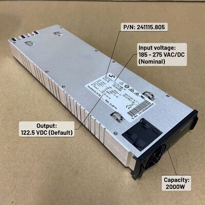 Mô-đun chỉnh lưu Eltek Flatpack2 110V 2000 HE  Mã SP: 241115.805  Nguồn điện DC hiệu suất cao cho trạm biến áp tiện ích