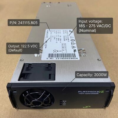 Mô-đun chỉnh lưu Eltek Flatpack2 110V 2000 HE  Mã SP: 241115.805  Nguồn điện DC hiệu suất cao cho trạm biến áp tiện ích