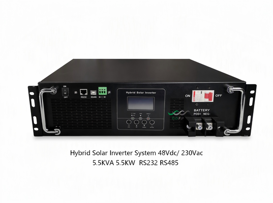 5.5KW 48V Hệ thống biến tần năng lượng mặt trời lai với sóng sinus tinh khiết cho điện dự phòng tại nhà