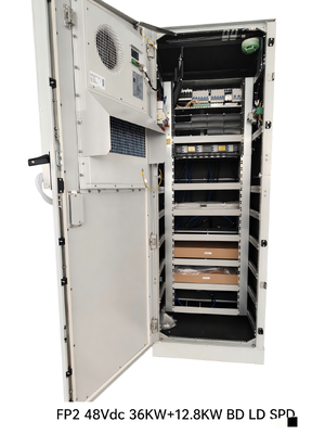 Tủ điện lai năng lượng mặt trời 48Vdc 36+12.8KW với vỏ loại 4 và mô-đun Flatpack2
