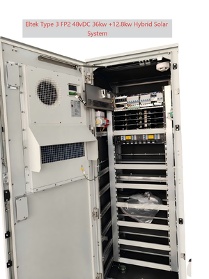 Tủ điện ngoài trời lai năng lượng mặt trời 48Vdc 36KW+12,8KW cho các ứng dụng không nối lưới
