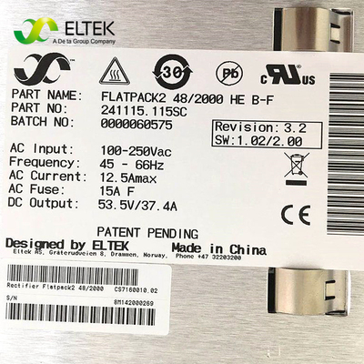 Eltek 241115.105 FP2 48 / 2000HE 48Vdc 2000W Mô-đun AC DC Hiệu suất cao
