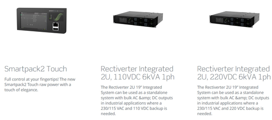 Hệ thống điện chỉnh lưu 8KW 230Vac 4KW 115Vac 48Vdc Tích hợp 2U 6kVA 1ph (CIOR0402.XXX)