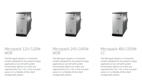 Hệ thống Eltek Micropack 120W1000W 12V 24V 48V tùy chọn với bộ điều khiển nhỏ gọn P / N: 241120.911 P / N: 241120.920 P / N: 241120.901