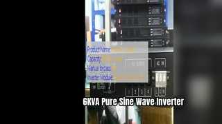 Bộ biến tần sóng sin tinh khiết 6KVA gắn trên giá đỡ