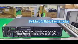 Hệ thống UPS trực tuyến mô-đun 6KVA cho các ứng dụng viễn thông và công nghiệp